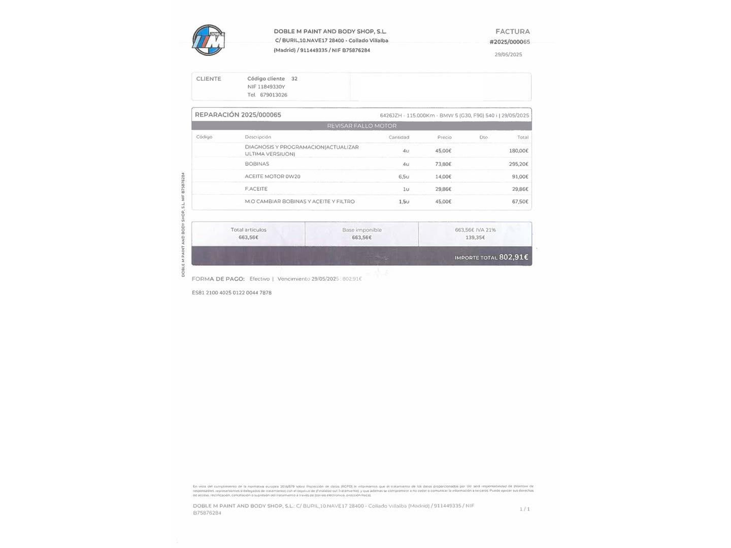 Foto BMW Serie 5 BMW Serie 5 540i (340 CV)