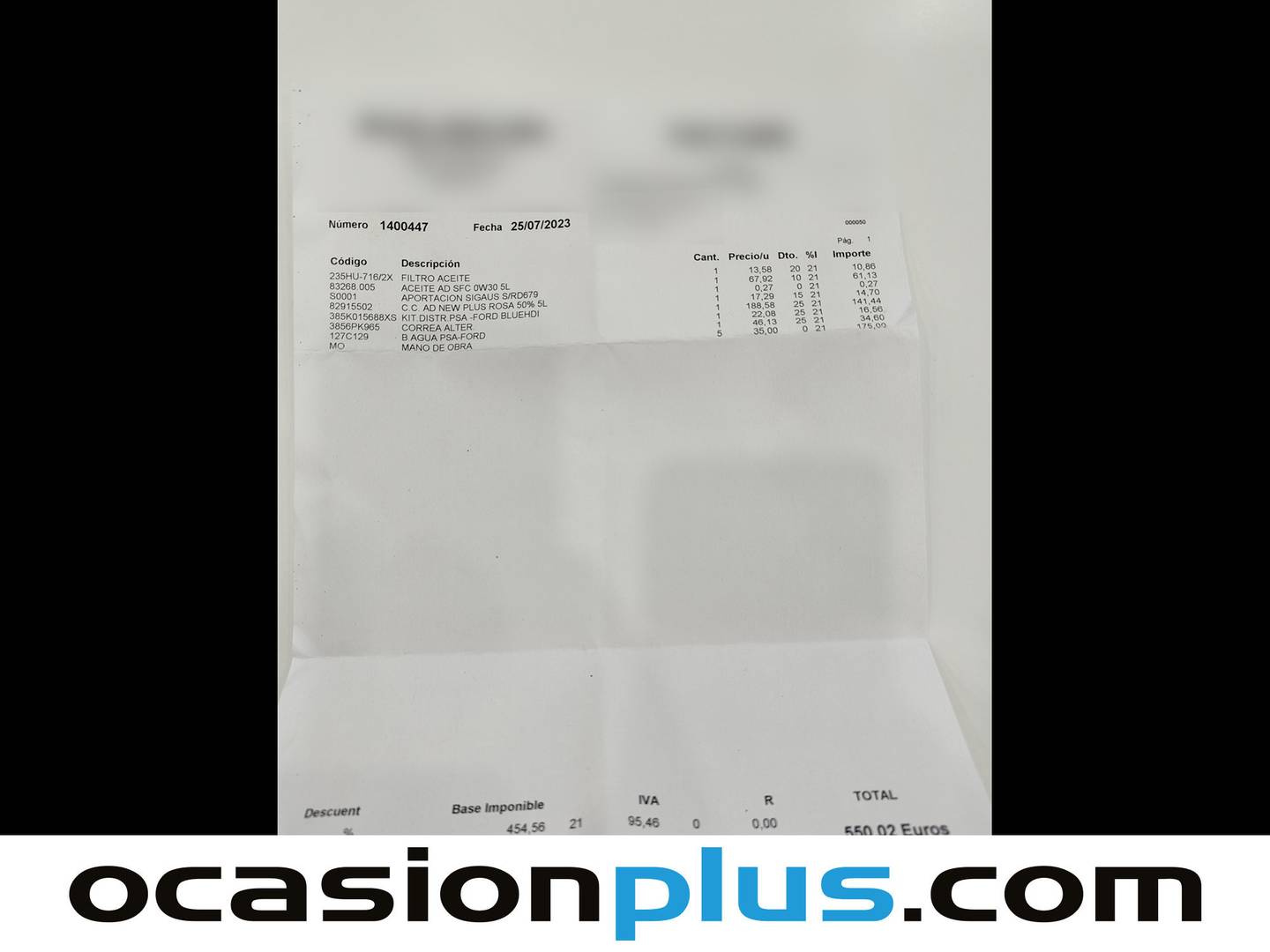 Foto del mantenimiento del Ford Focus Ford Focus 1.5 TDCI Titanium  (120 CV)