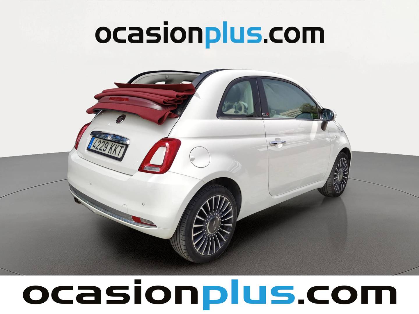 Foto trasera Fiat 500C Fiat 500C 1.2 8v Cabrio Lounge (69 CV) derecha