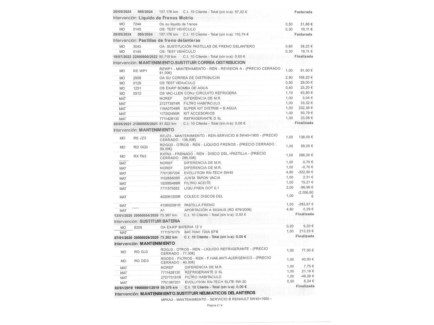 Foto del mantenimiento del Renault Clio Renault Clio dCi 90 Dynamique Energy S&S eco2 (90 CV)