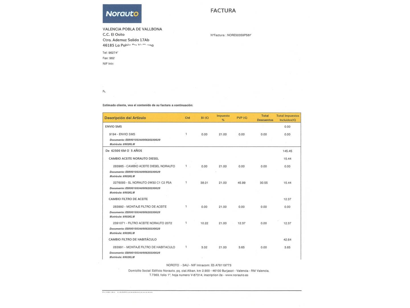 Foto del mantenimiento del Citroën C4 Picasso Citroën C4 Picasso BlueHDi 120 Feel (120 CV)