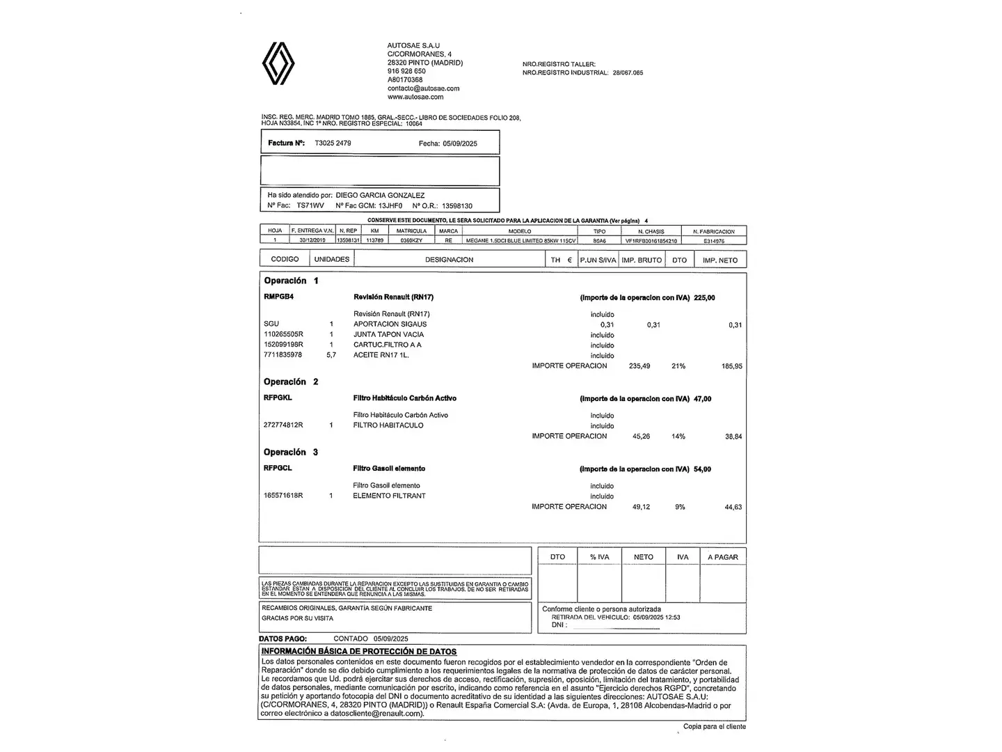 Foto Renault Mégane Renault Megane Limited Blue dCi (115 CV)