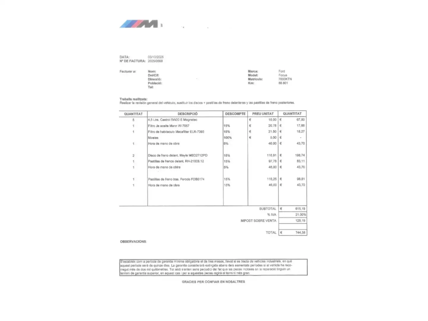 Foto Ford Focus Ford Focus 1.0 Ecoboost S&S ST-Line (125 CV)