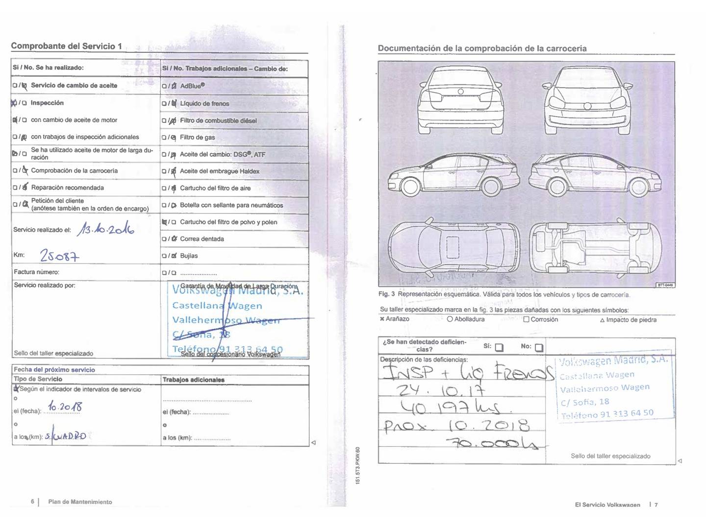 Foto del mantenimiento del Volkswagen Polo Volkswagen Polo Advance 1.4 TDI BMT (90 CV)