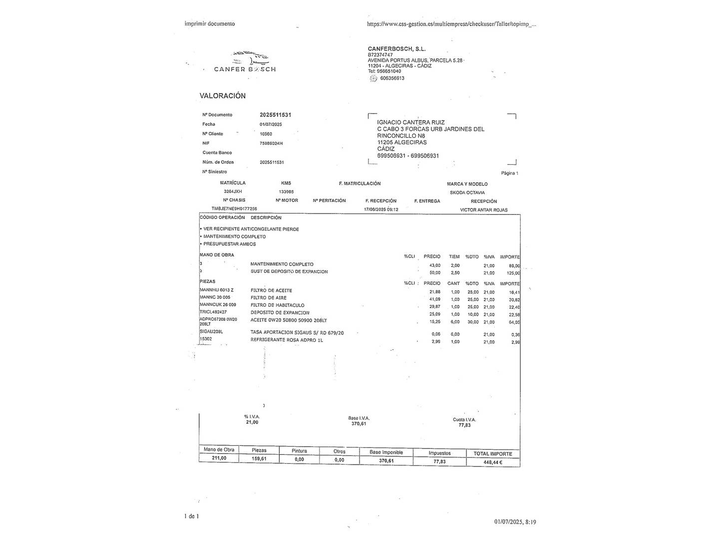 Foto Skoda Octavia Skoda Octavia Combi Combi 2.0 TSI RS DSG (220 CV)