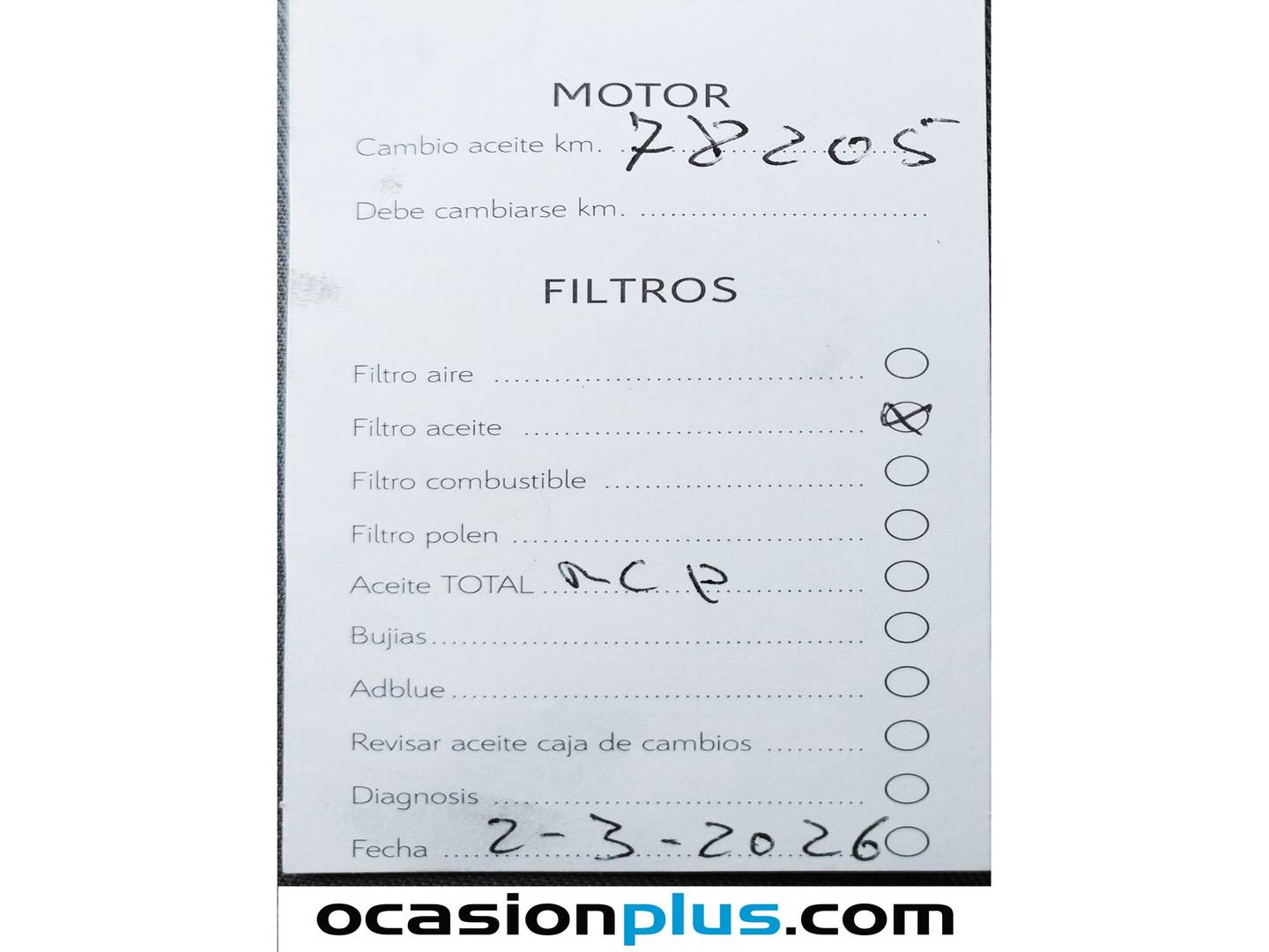 Foto del mantenimiento del Citroën Berlingo Citroen Berlingo Furgon BlueHDi 100 Talla XL Club (102 CV)