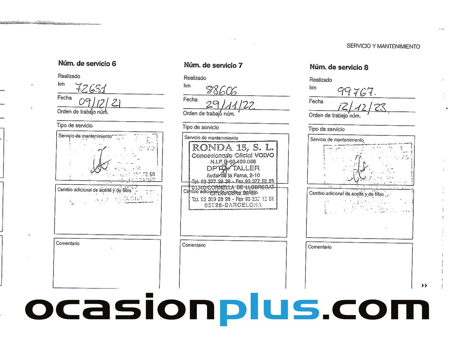 Foto del mantenimiento del Volvo XC60 Volvo XC60 D3 Kinetic (150 CV)