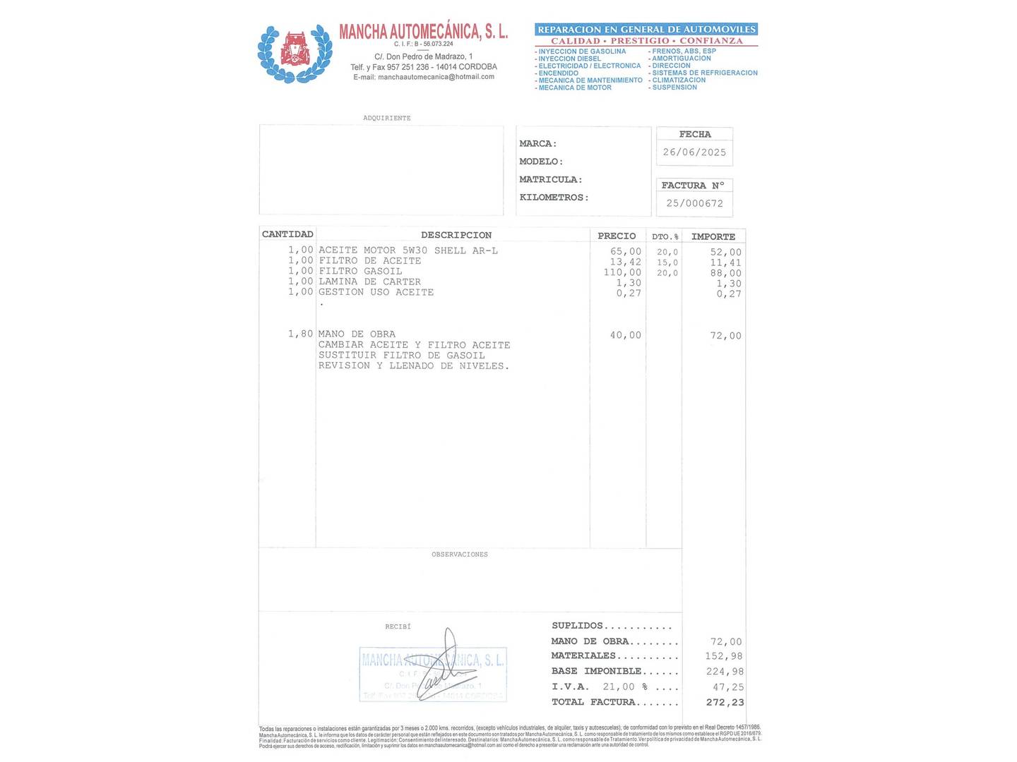 Foto del mantenimiento del Renault Clio Renault Clio Limited Energy dCi (90 CV)