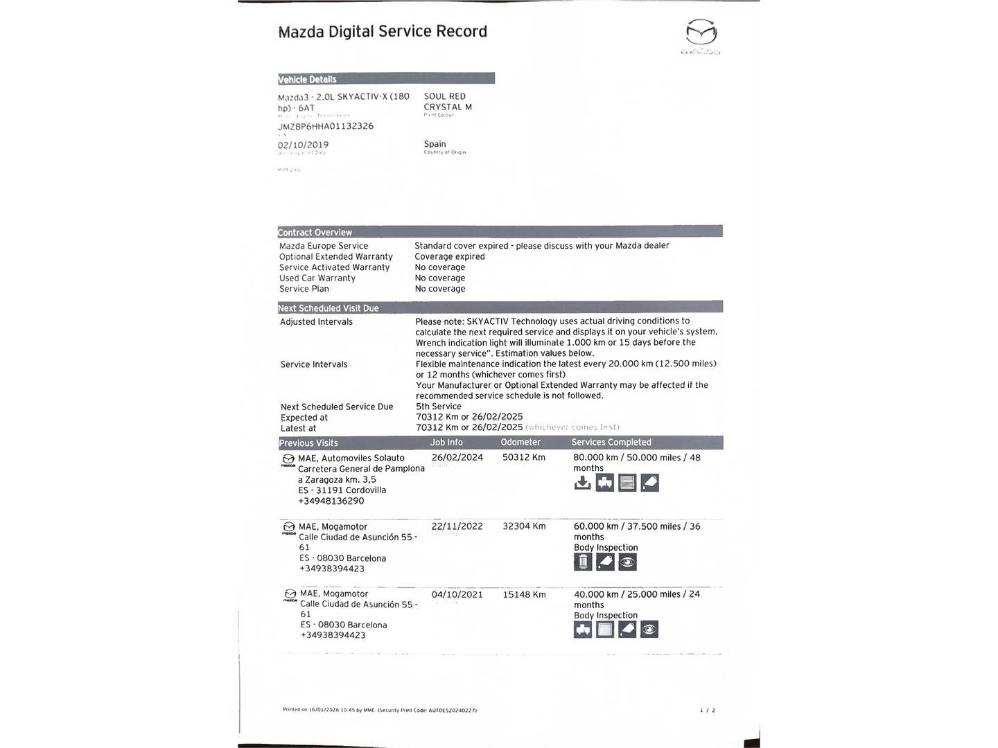 Foto Mazda Mazda3 Mazda Mazda 3 2.0 SKYACTIV-X Zenith-X AT  (181 CV)