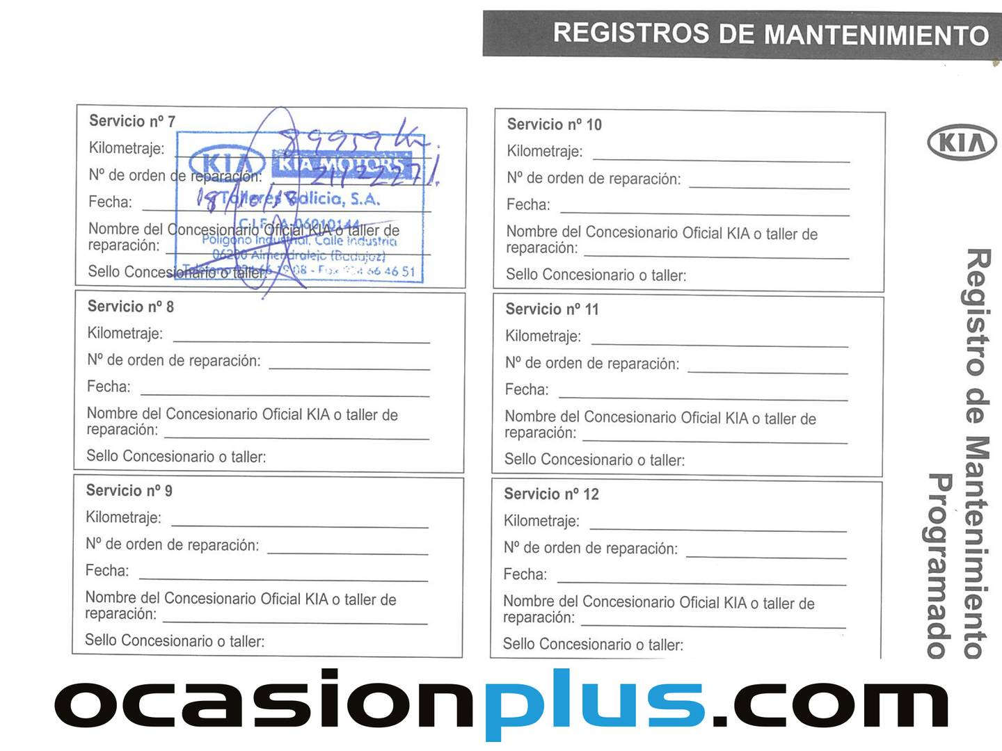 Foto del mantenimiento del KIA Sportage KIA Sportage 1.7 CRDI VGT Drive 4x2 (115 CV)