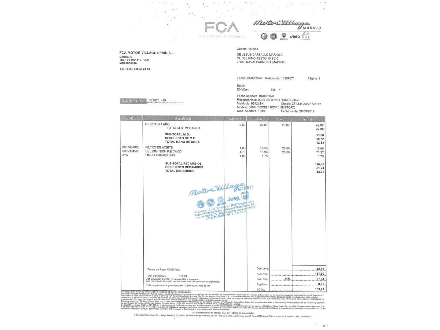 Fiat 500X Fiat 500X 1.6 E-Torq City Cross 4x2 (110 CV) 2019