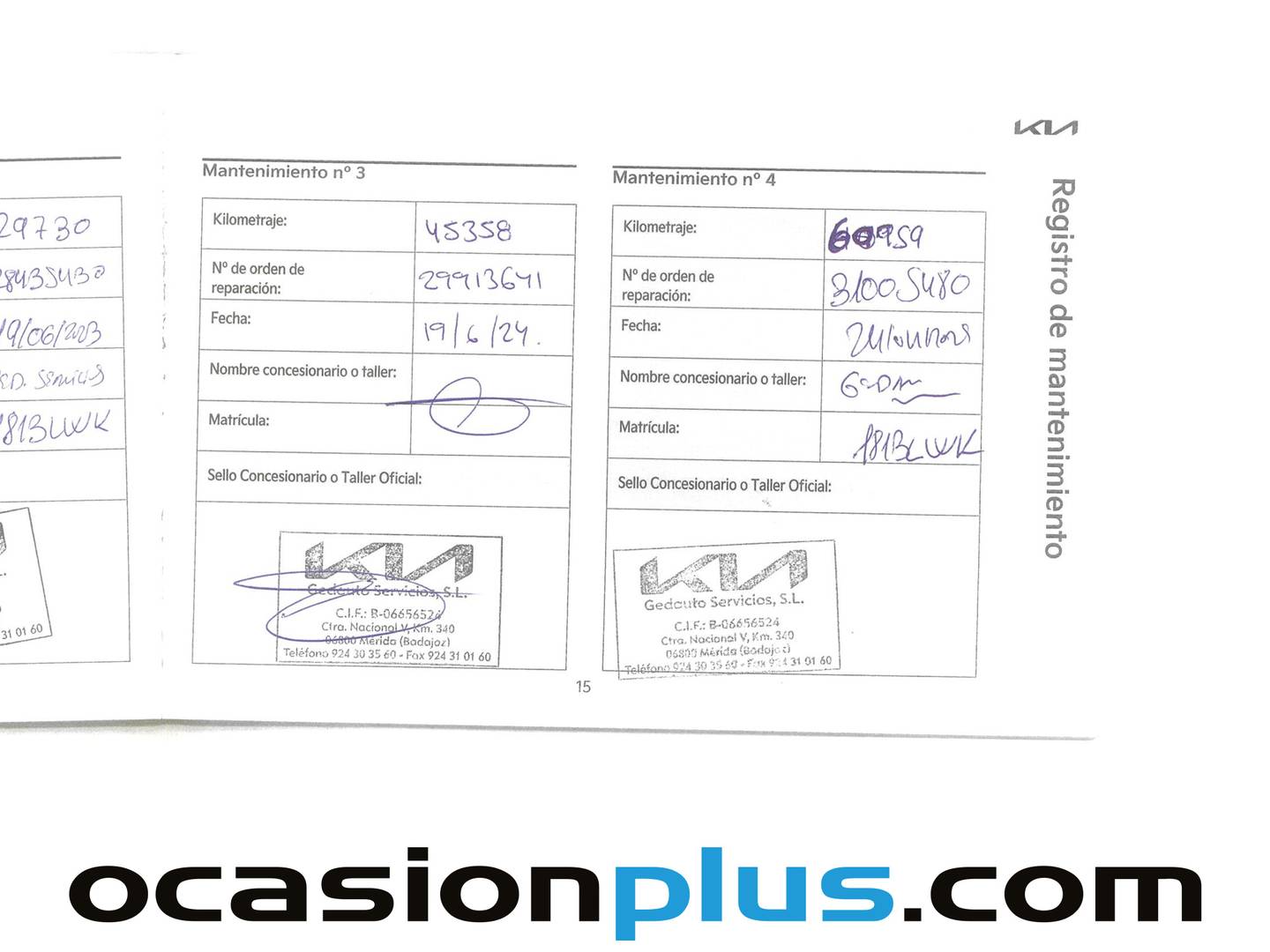 Foto del mantenimiento del KIA Sportage KIA Sportage 1.6 T-GDi MHEV GT Line 4x2 DCT (150 CV)