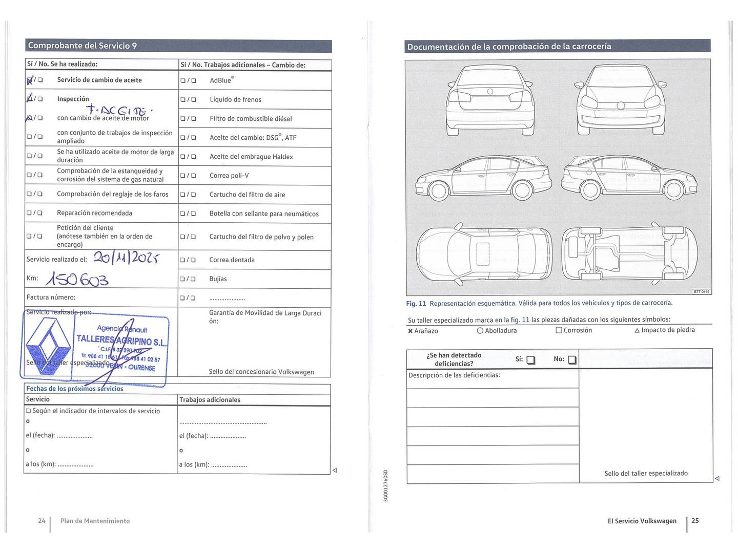 Foto del mantenimiento del Volkswagen Passat Volkswagen Passat 1.4 TSI BMT ACT (150 CV)