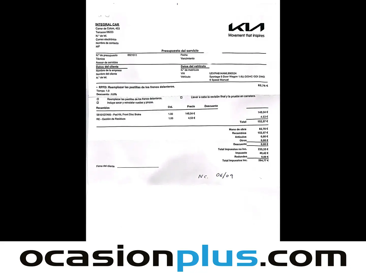 Foto KIA Sportage Kia Sportage 1.6 GDI Black Edition 4x2 (132 CV)