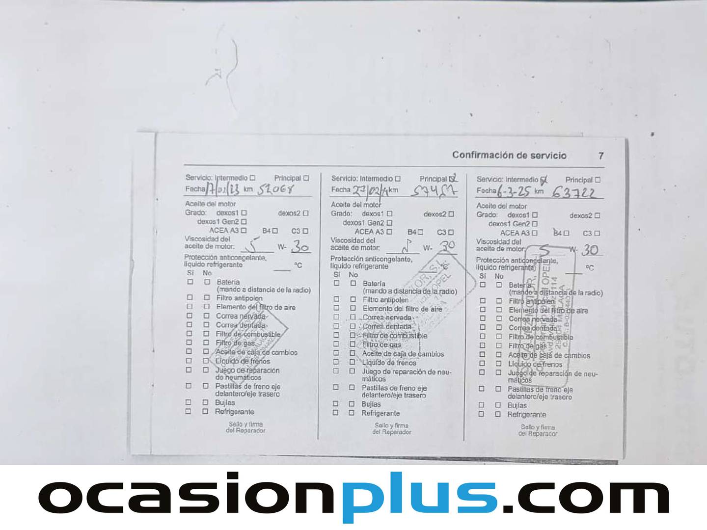 Foto del mantenimiento del Opel Grandland X Opel Grandland X 1.2 Turbo S&S ecoTEC Excellence (130 CV)