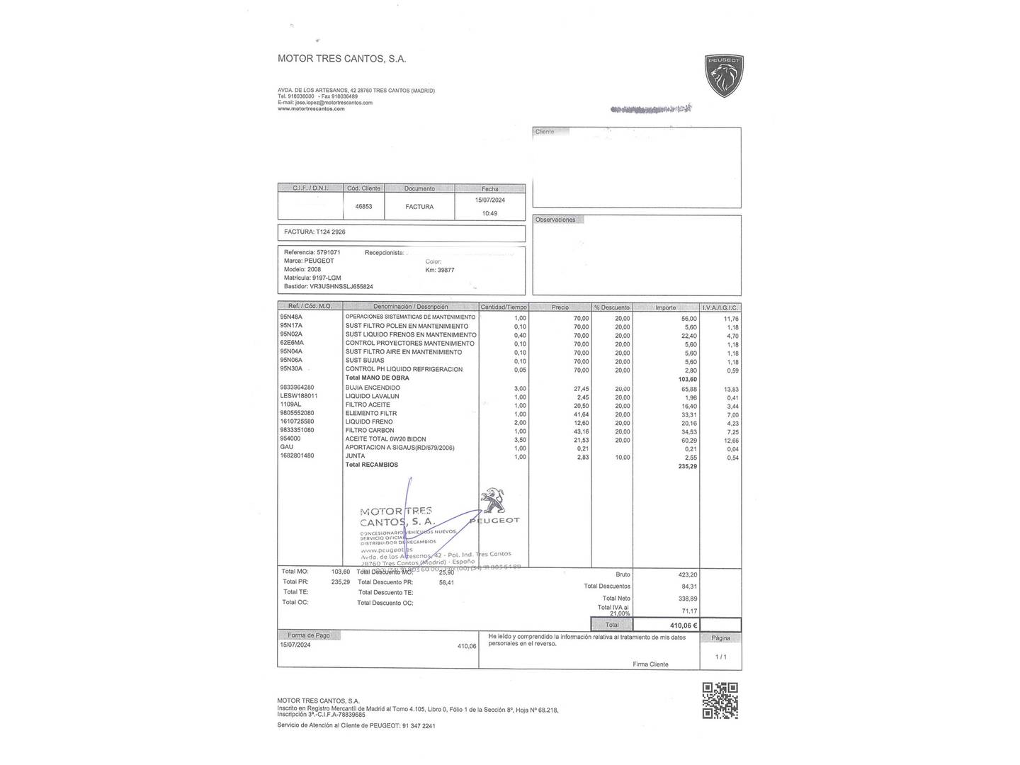 Peugeot 2008 Peugeot 2008 PureTech 130 S&S GT Line EAT8 (130 CV) de segunda mano
