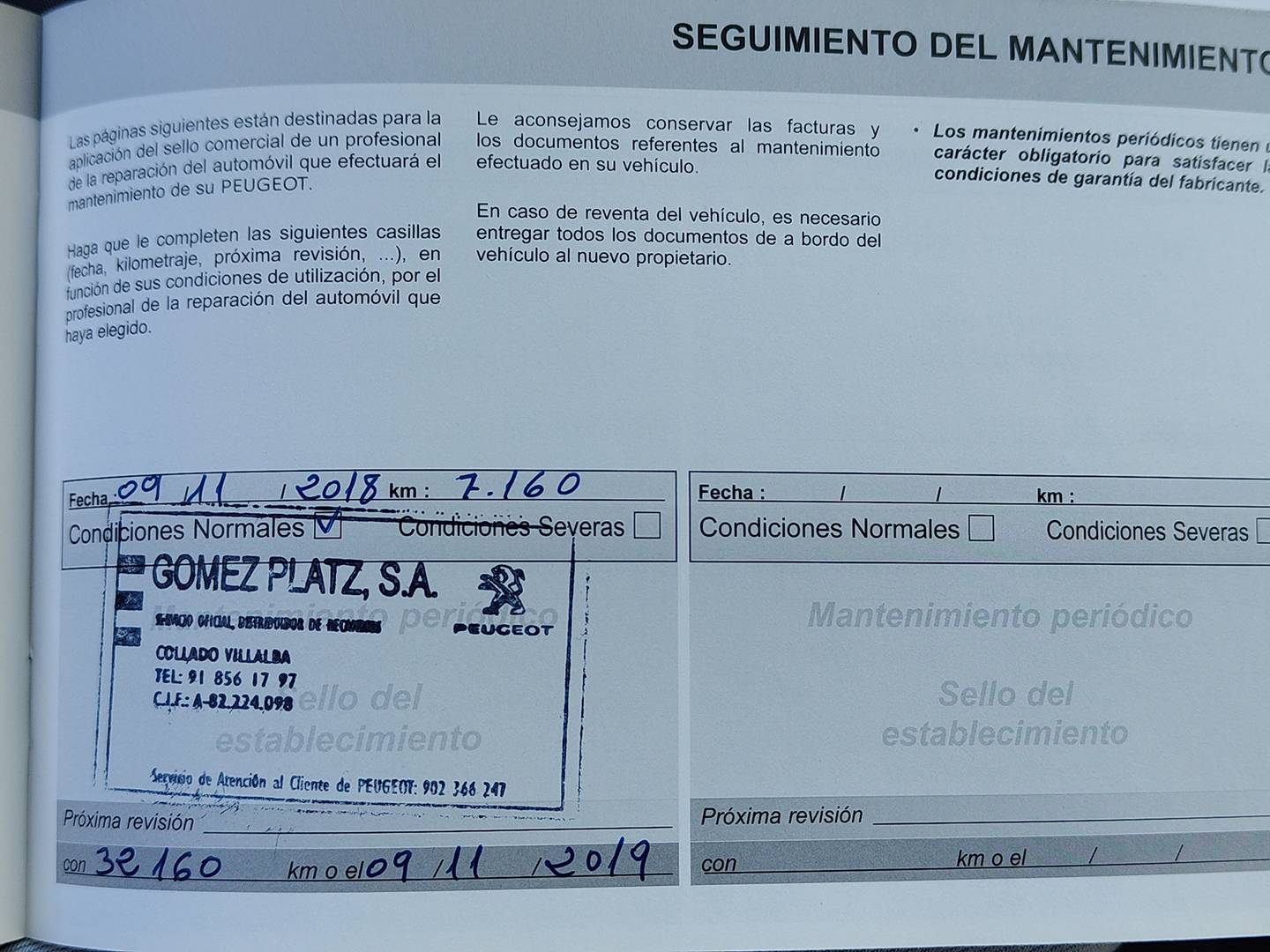 Foto del mantenimiento del Peugeot 208 Peugeot 208 PureTech 82 Style (82 CV)