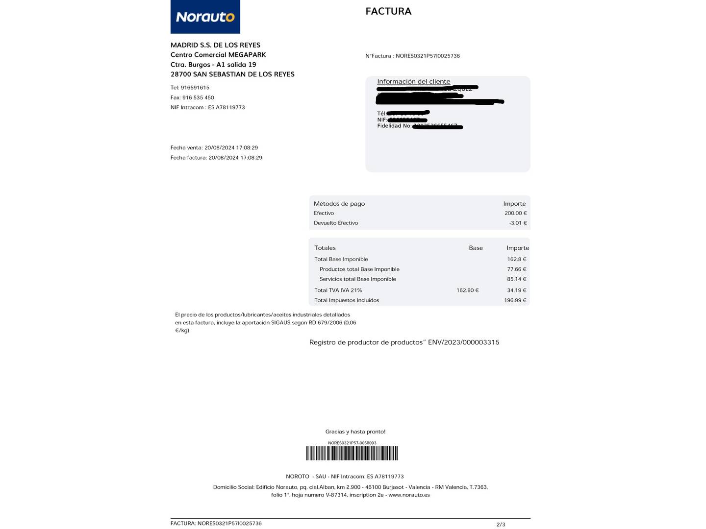 Foto del mantenimiento del Renault Mégane Renault Megane Zen Energy TCe (130 CV)