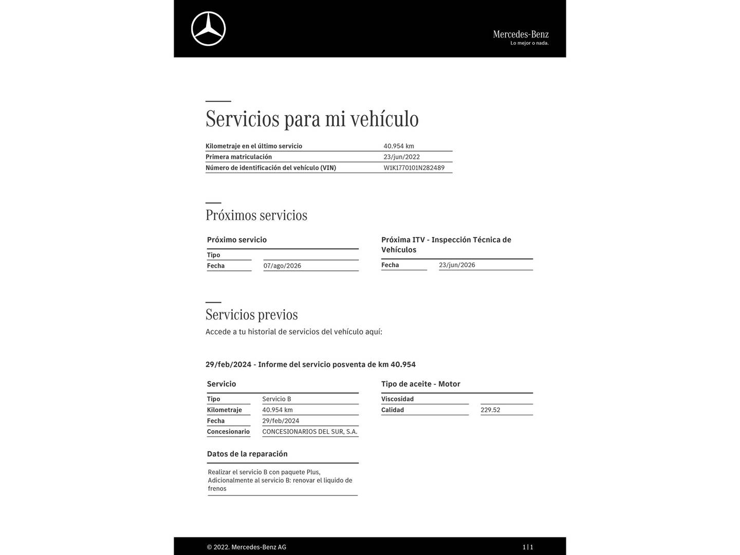 Foto del mantenimiento del Mercedes Clase A Mercedes Clase A 180 d (116 CV)