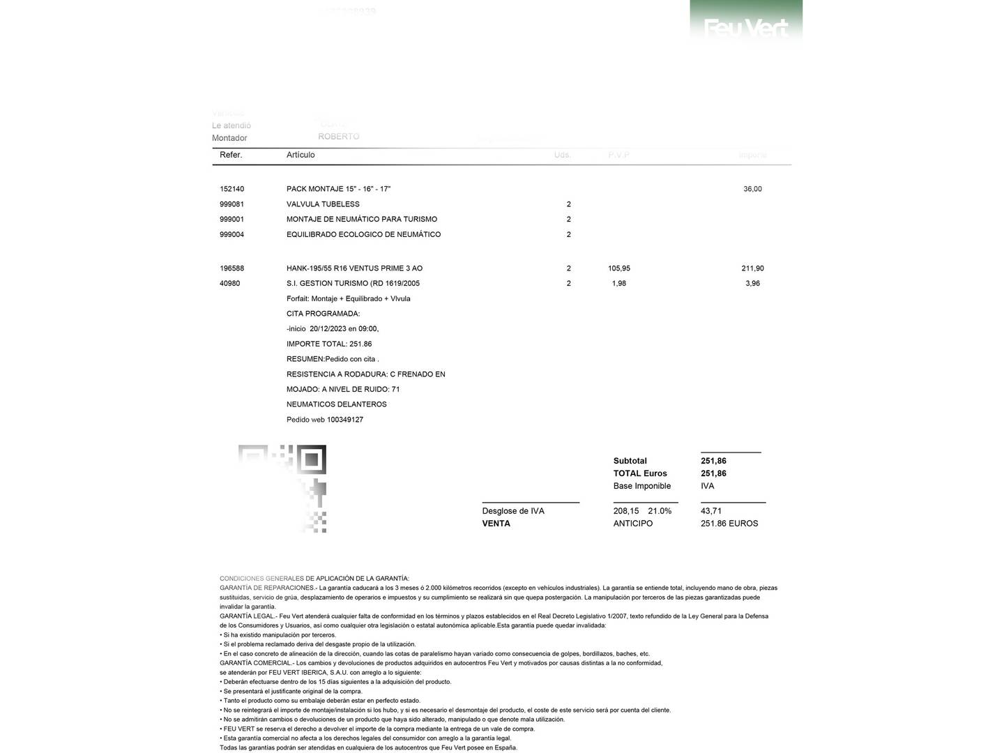 Foto del mantenimiento del Peugeot 208 Peugeot 208 BlueHDi 100 Signature (99 CV)
