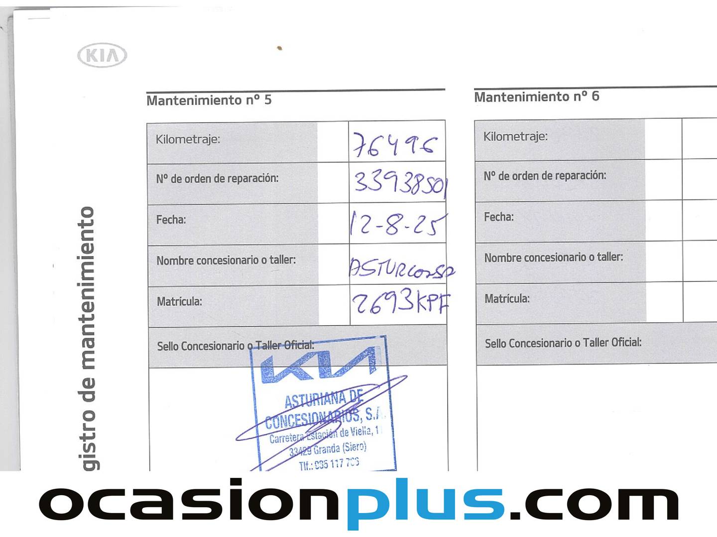 Foto del mantenimiento del KIA Stonic KIA Stonic 1.0 T-GDi Eco-Dynamic Drive (120 CV)