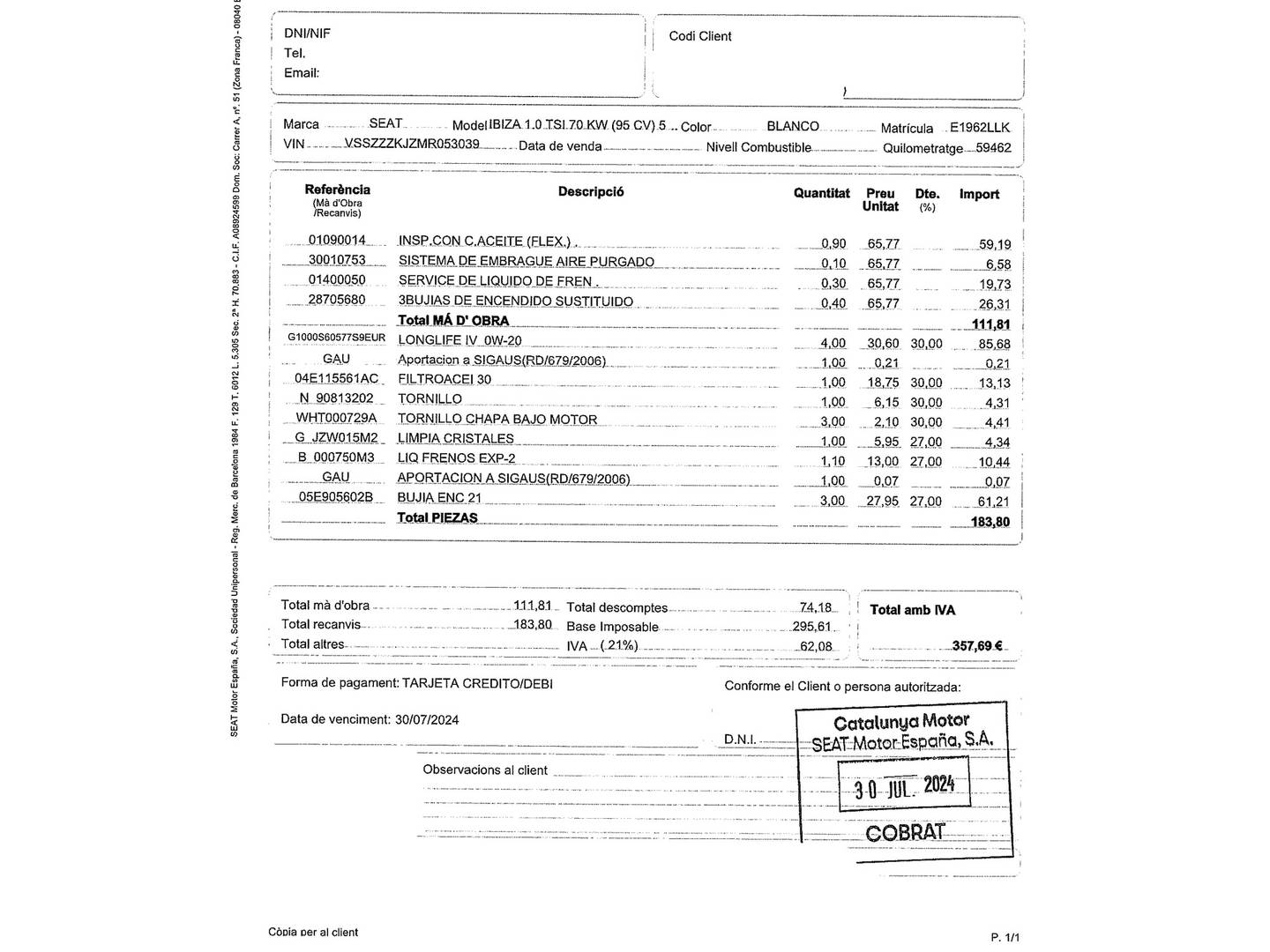 Foto Seat Ibiza SEAT Ibiza 1.0 TSI Style Go (95 CV)