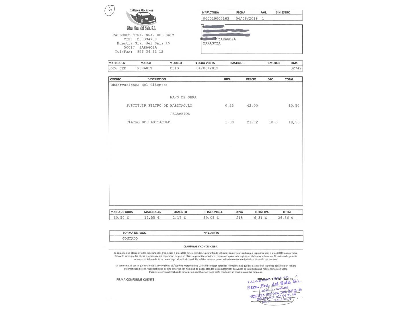Foto del mantenimiento del Renault Clio Renault Clio TCe 90 Technofeel Energy eco2 (90 CV)