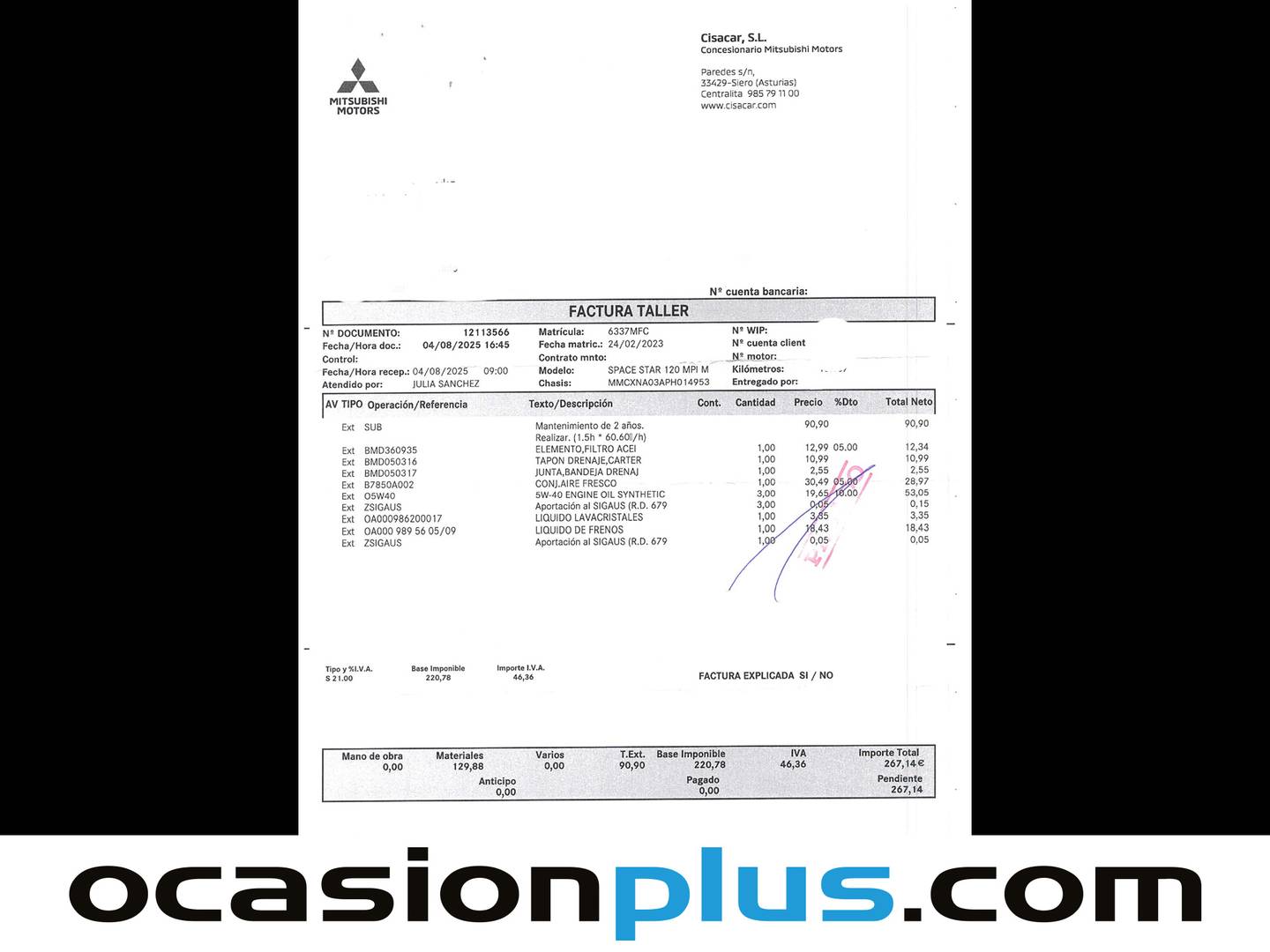 Foto Mitsubishi Space Star Mitsubishi Space Star 120 MPI Motion (71 CV)