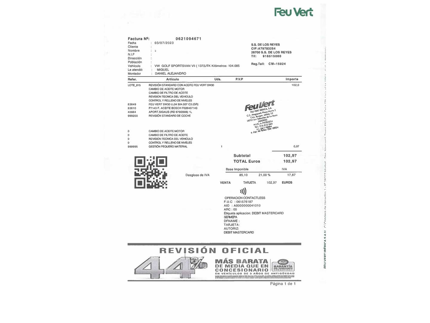 Foto Volkswagen Golf Sportsvan Volkswagen Golf Sportsvan Sport 1.4 TSI (150 CV) DSG