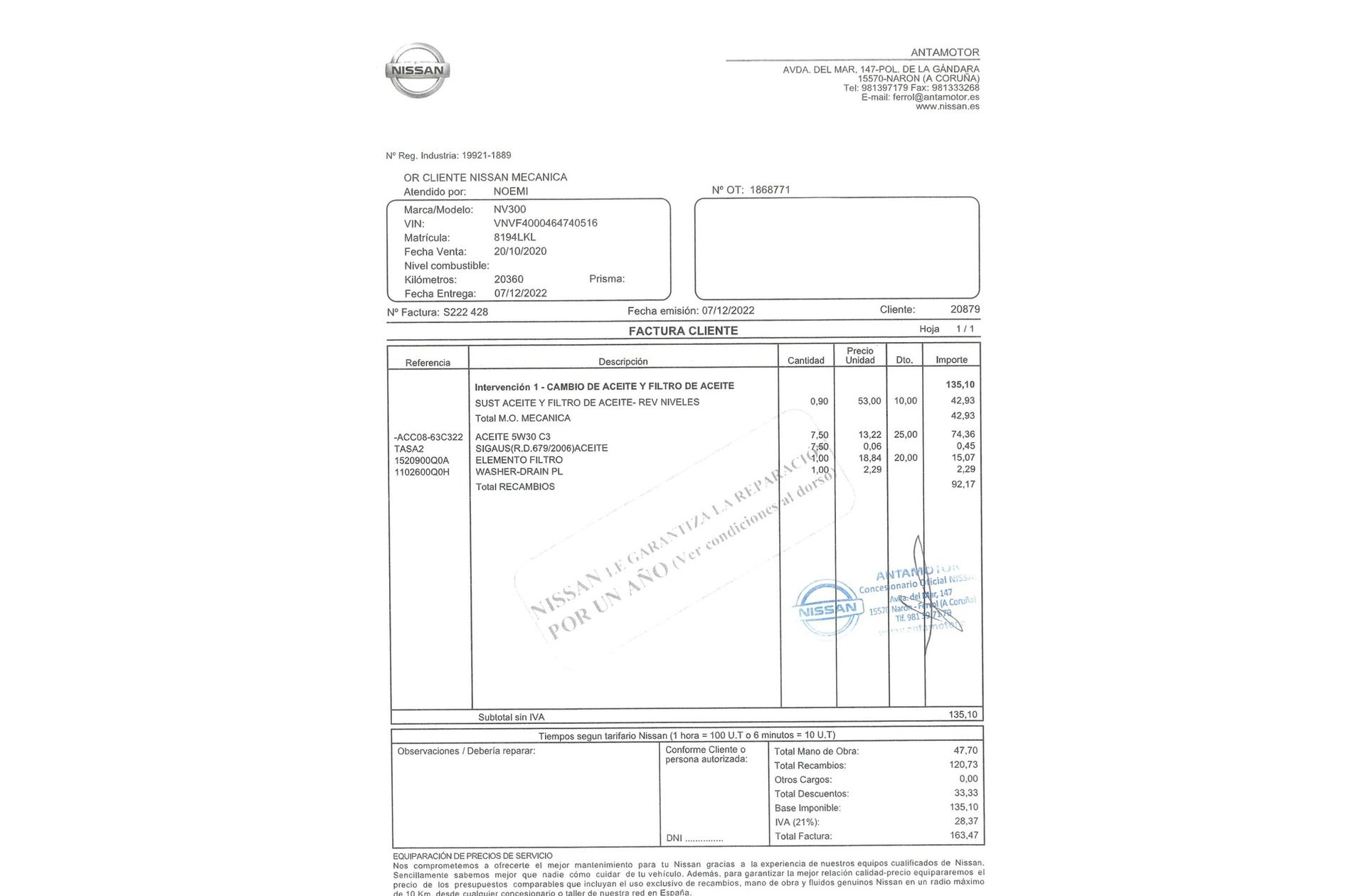 Nissan NV300 Furgon 2.0 dCi Comfort L1H1 - foto 14