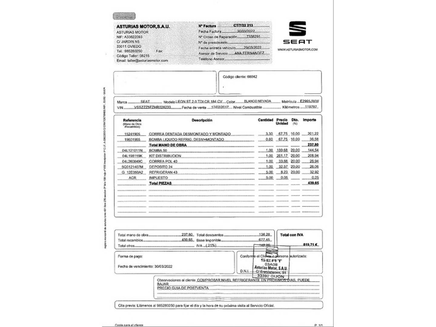 Foto Seat León SEAT Leon ST 2.0 TDI S&S FR Plus DSG (184 CV)