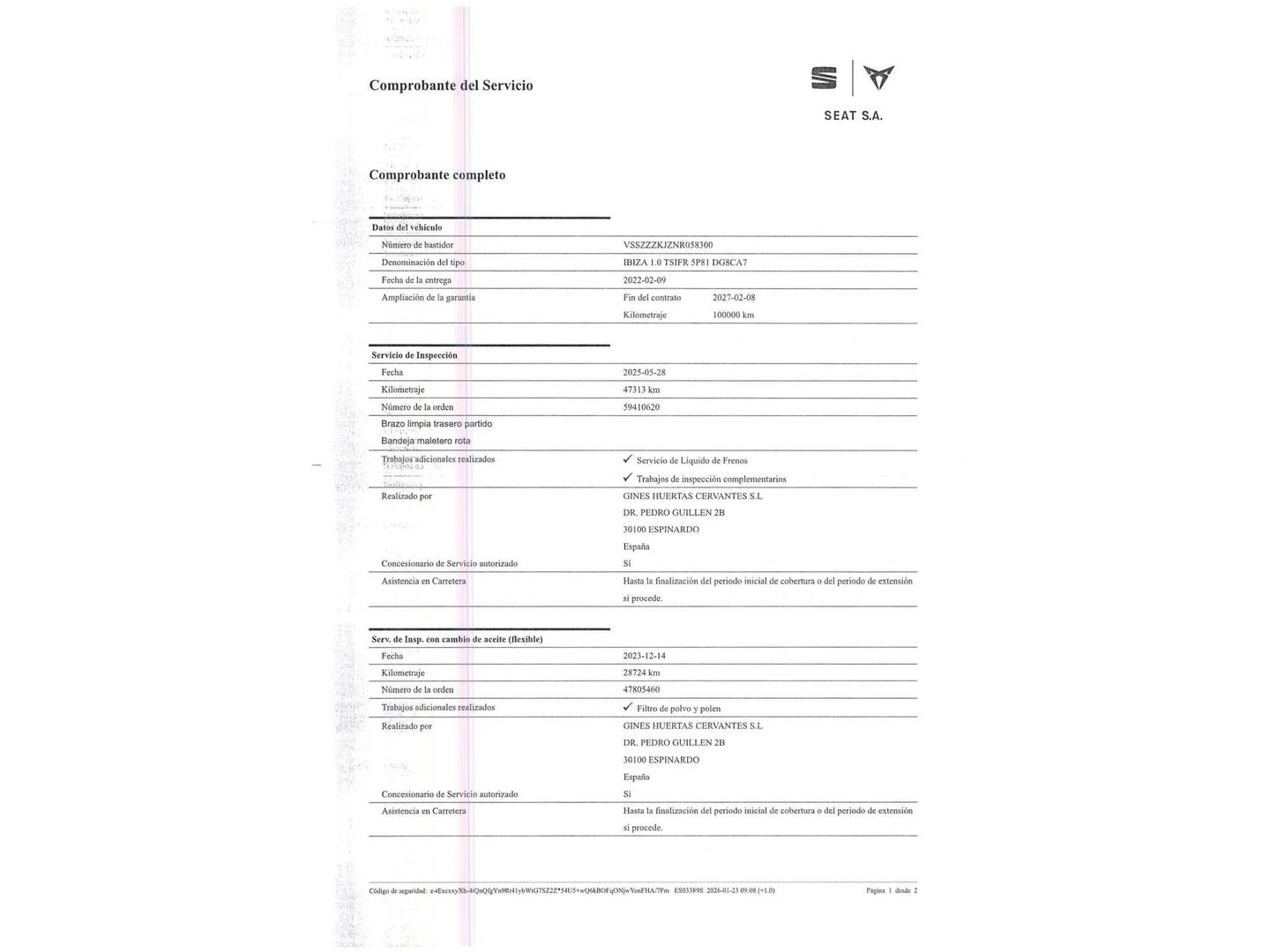 Foto Seat Ibiza SEAT Ibiza 1.0 TSI FR Plus DSG (110 CV)