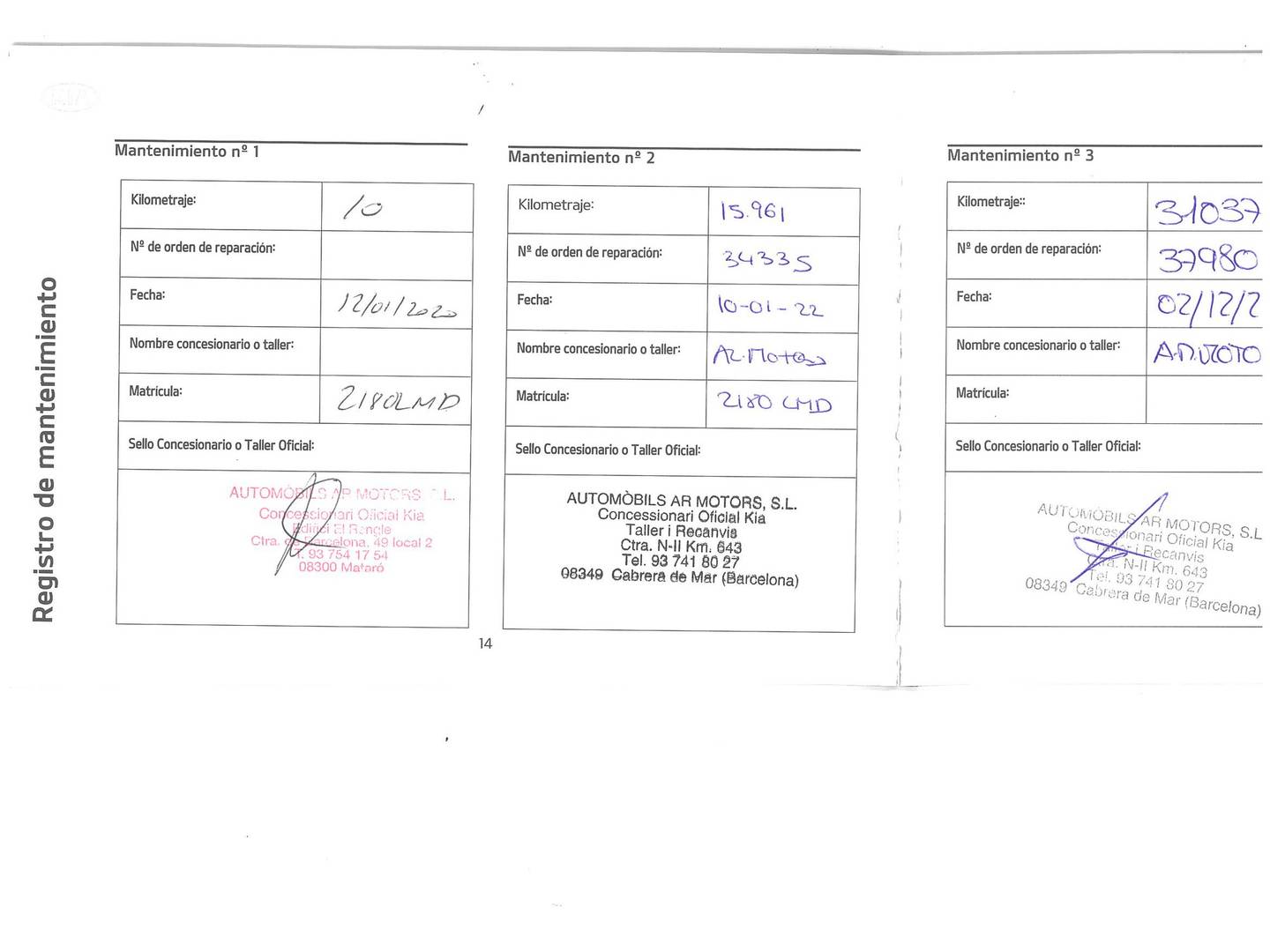 Foto del mantenimiento del KIA Stonic Kia Stonic 1.0 T-GDi MHEV Drive iMT (120 CV)