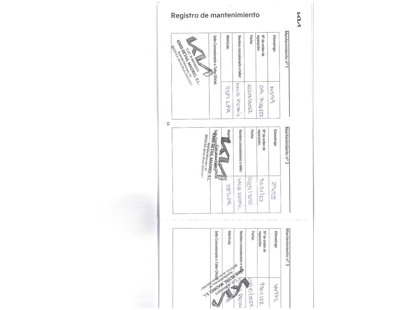 Foto del mantenimiento del KIA Stonic KIA Stonic 1.0 T-GDi MHEV Drive iMT (100 CV)