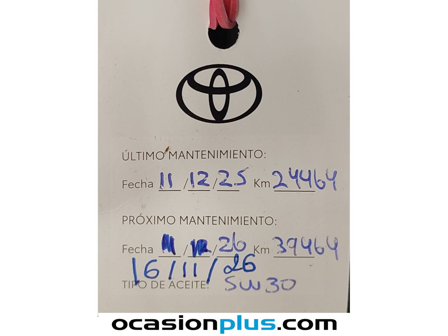 Foto del mantenimiento del Toyota GR86 Toyota GR86 2.4 Boxer 6V Coupe RZ (234 CV)