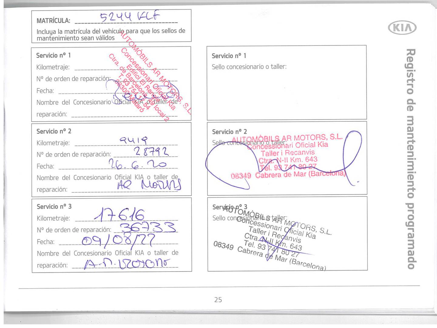 Foto del mantenimiento del KIA Sportage Kia Sportage 1.6 GDi x-Tech18 4x2 (132 CV)