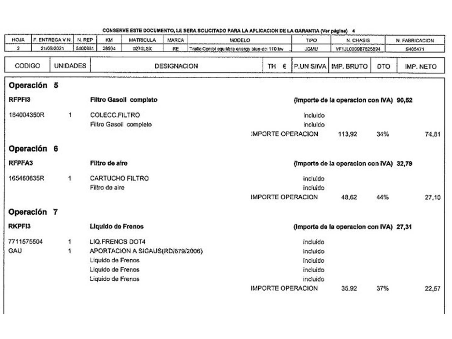 Foto Renault Trafic Renault Trafic Equilibre Energy Blue dCi (150 CV) 8 Plazas