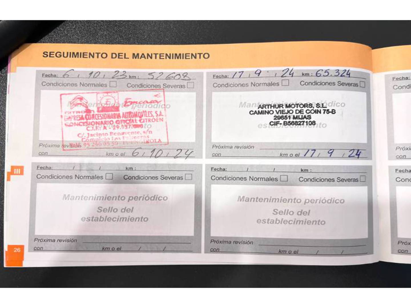 Foto del mantenimiento del Citroën C3 Citroën C3 PureTech 82 Feel (83 CV)