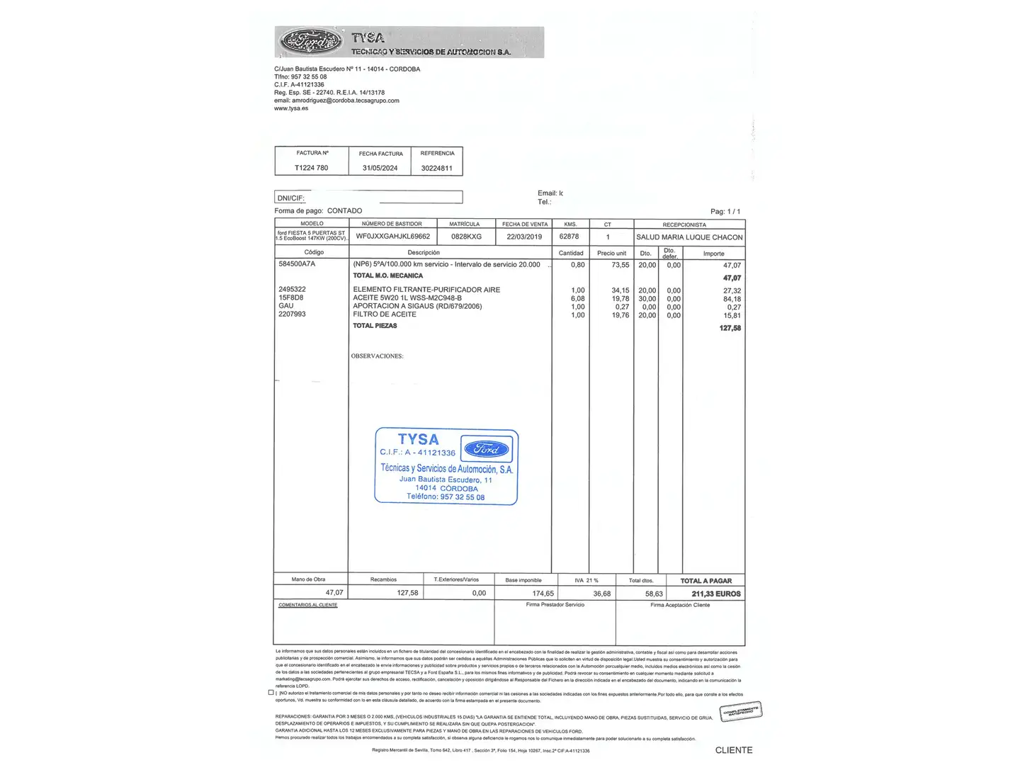 Foto Ford Fiesta Ford Fiesta 1.5 EcoBoost ST (200 CV)