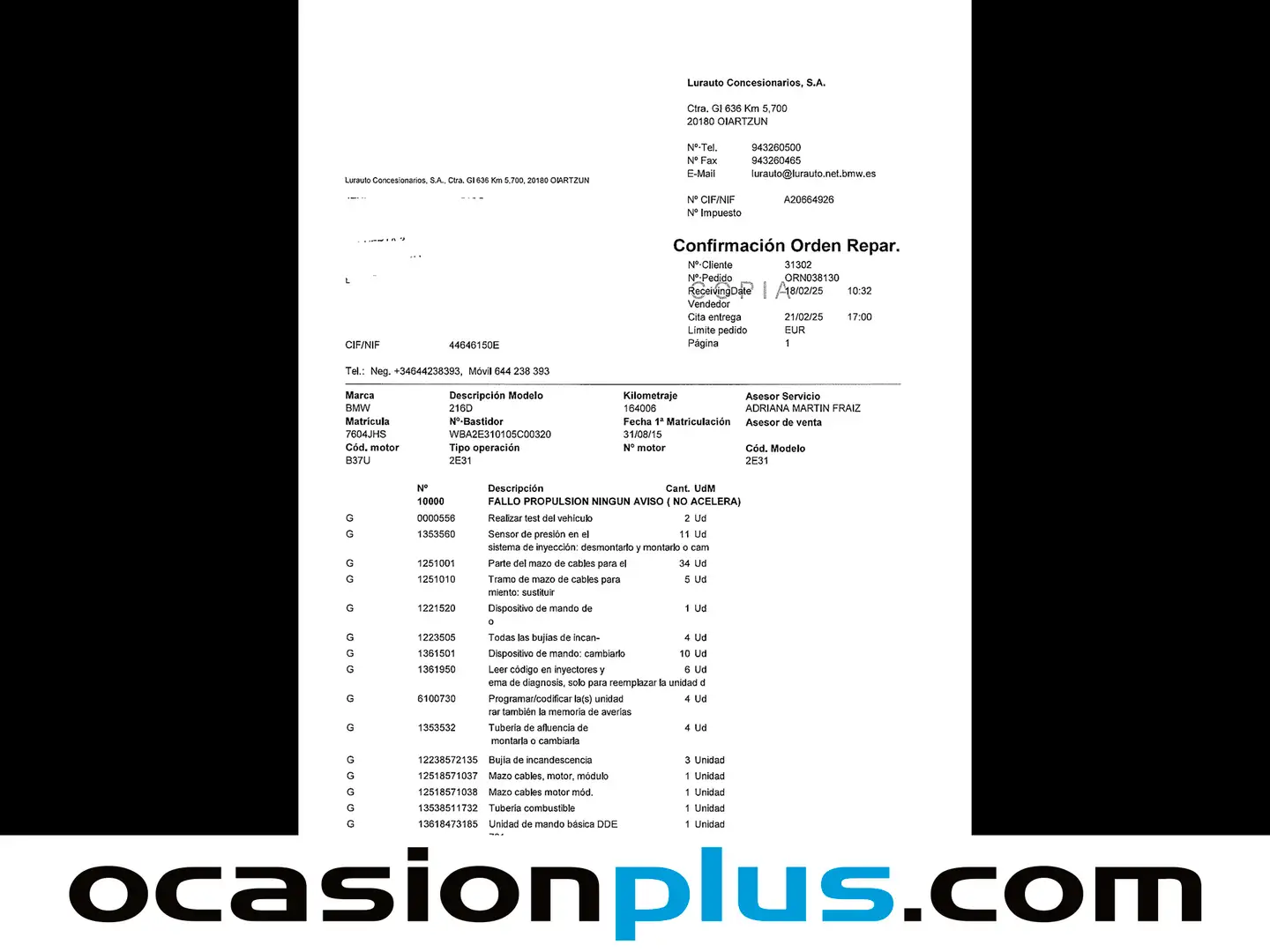 Foto BMW Serie 2 Gran Tourer BMW Serie 2 216d Gran Tourer 7 Plazas (116 CV)