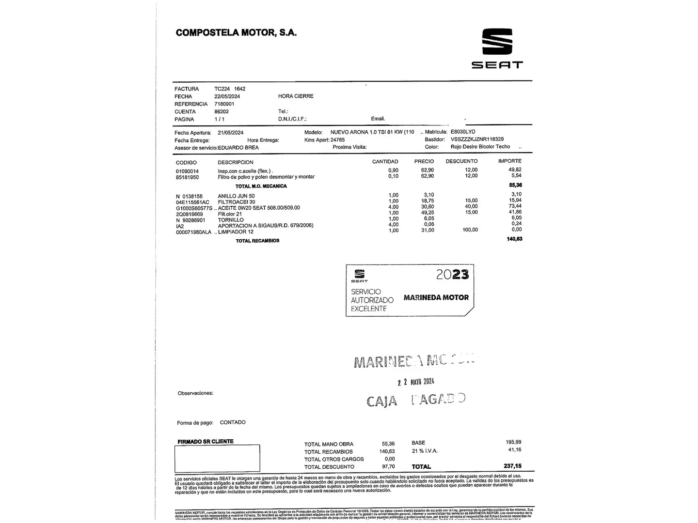 Foto Seat Arona SEAT Arona 1.0 TSI Style Plus (110 CV)