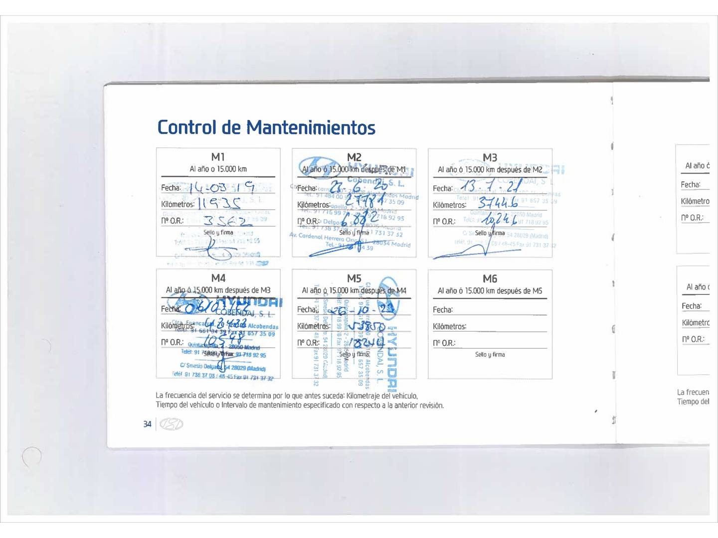 Foto del mantenimiento del Hyundai i30 Hyundai i30 1.0 TGDI Go! (120 CV)