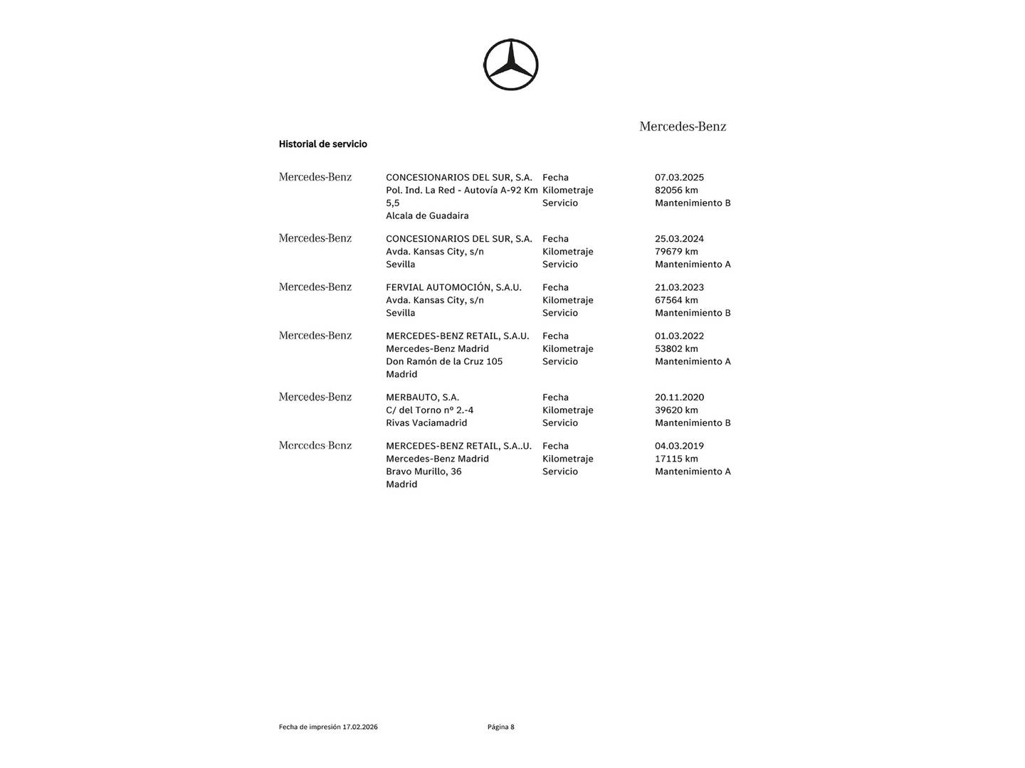 Foto del mantenimiento del Mercedes Clase GLC Mercedes GLC 220 d 4Matic (170 CV)