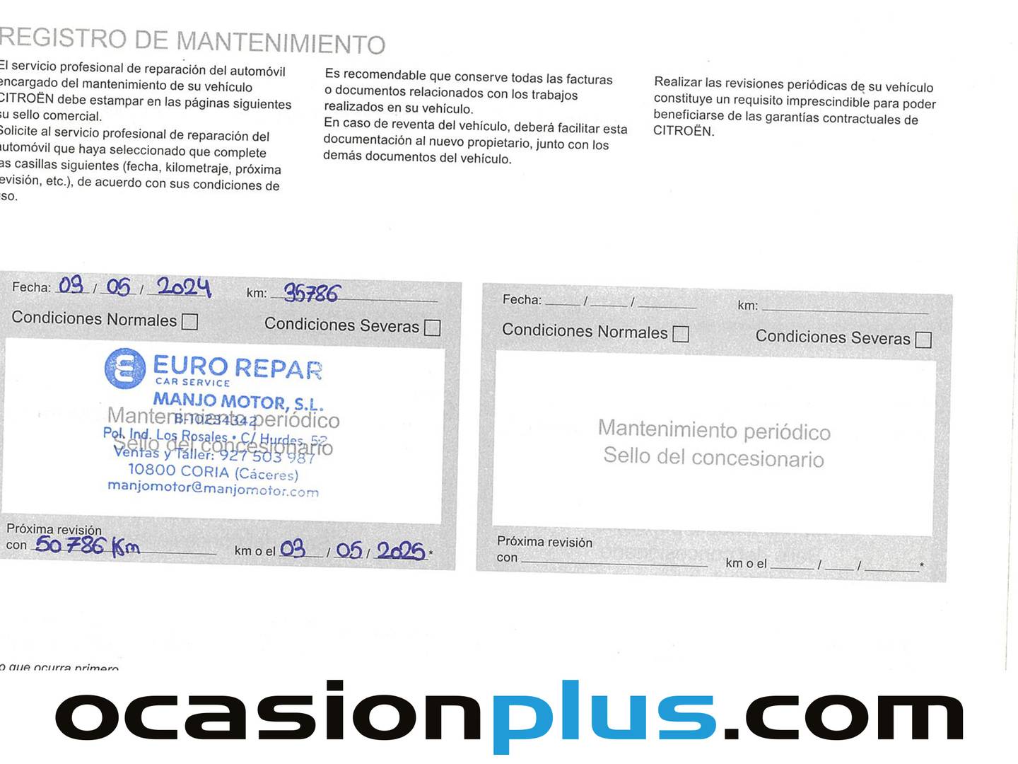 Foto del mantenimiento del Citroën C3 Aircross Citroën C3 Aircross BlueHDi 110 S&S C-Series (110 CV)