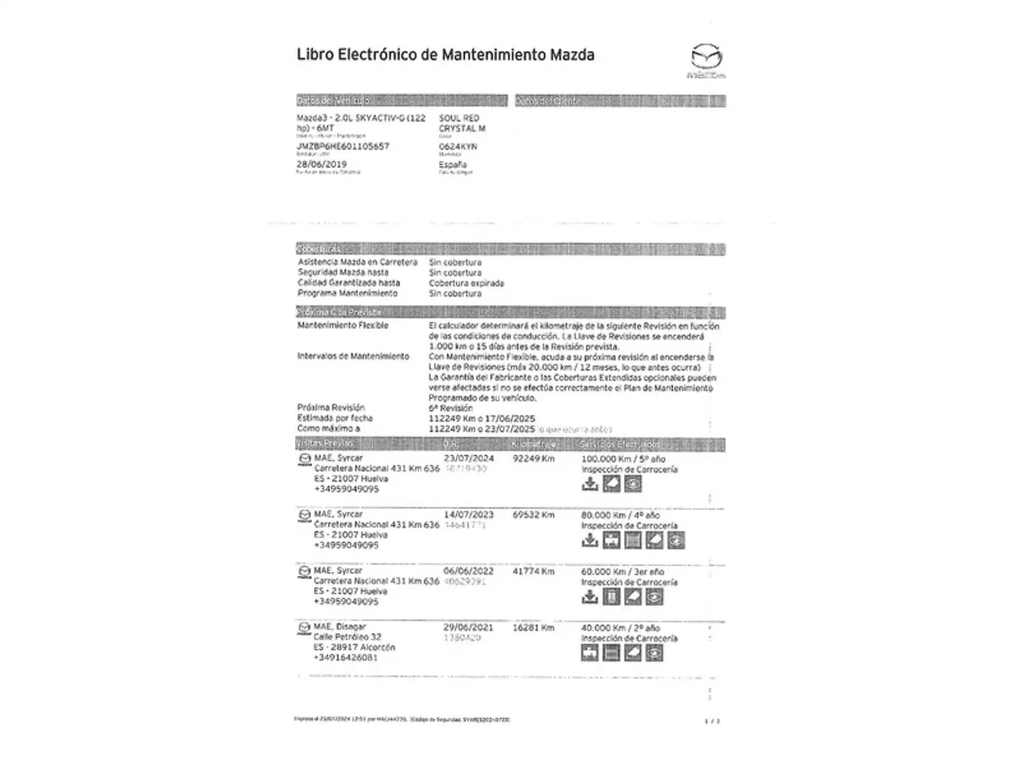 Foto Mazda Mazda3 Mazda Mazda 3 2.0 SKYACTIV-G Zenith (122 CV)