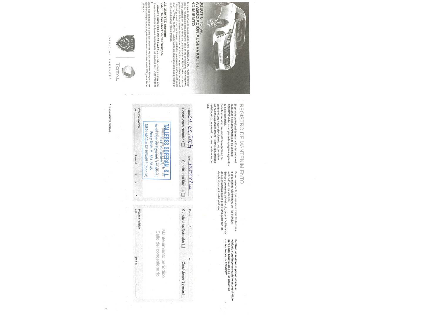Foto del mantenimiento del Peugeot 2008 Peugeot 2008 PureTech 130 S&S Allure Pack EAT8 (130 CV)