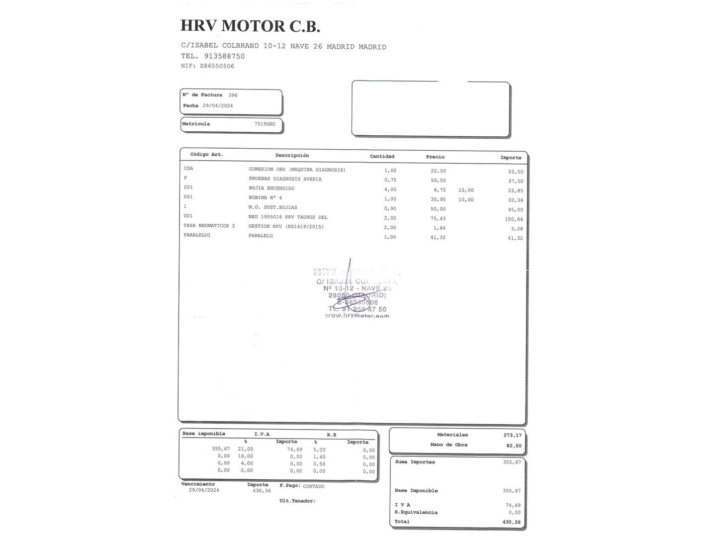 Foto del mantenimiento del Renault Clio Renault Clio Exception eco2 Auto (110 CV)