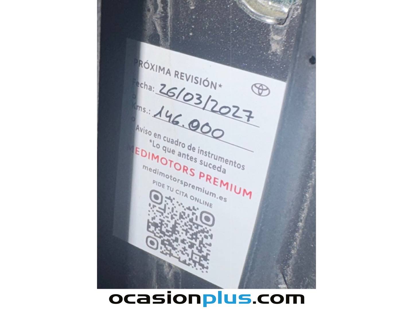 Foto del mantenimiento del Toyota Yaris Cross Toyota Yaris Cross 120H Style (116 CV)
