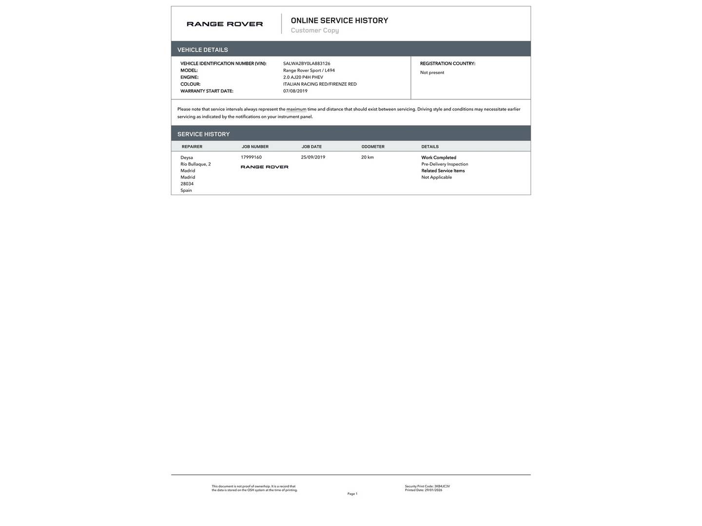 Foto Land Rover Range Rover Sport Land Rover Range Rover Sport 2.0 Si4 PHEV SE (404 CV)