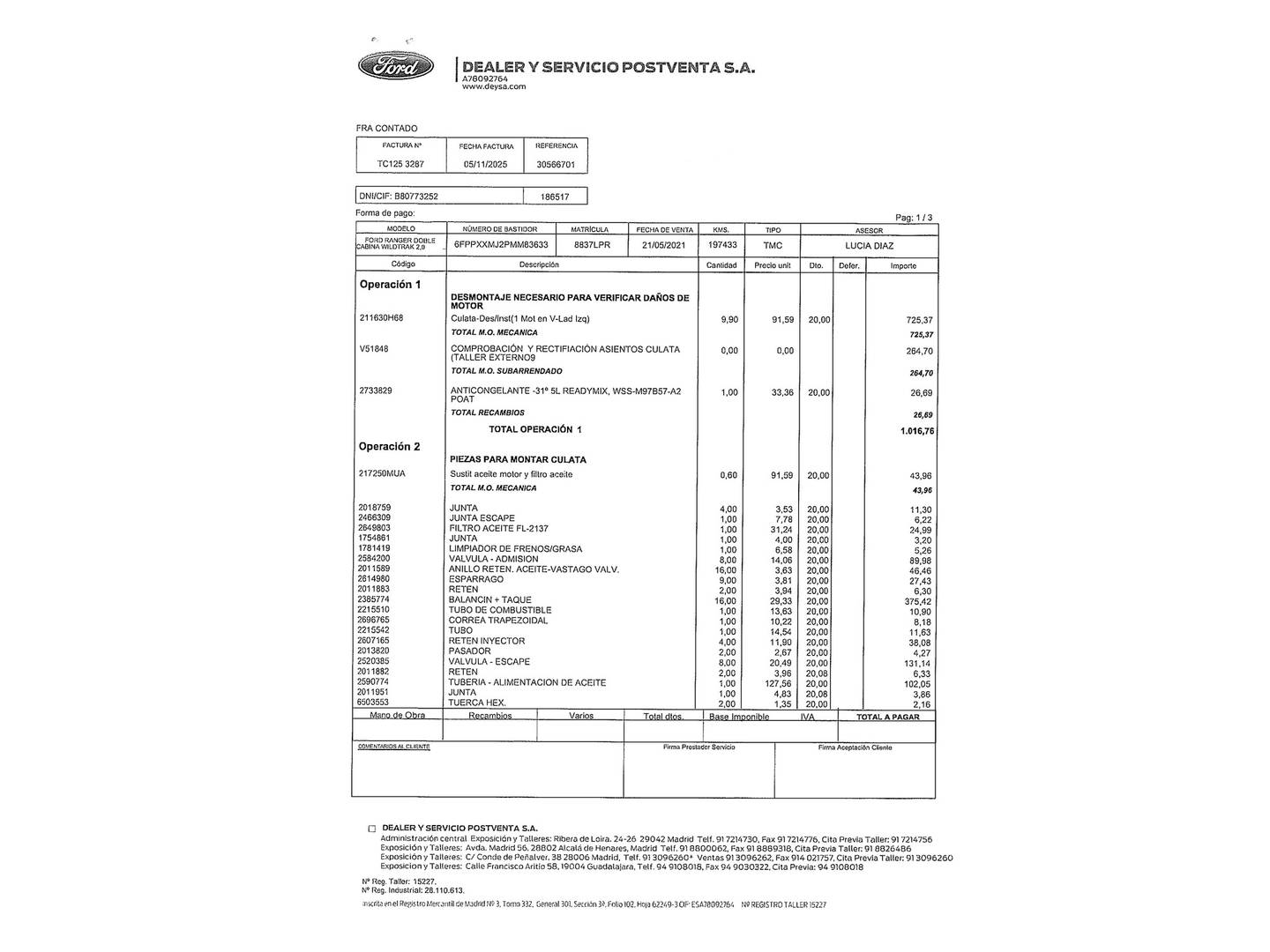 Foto Ford Ranger Ford Ranger 2.0 Ecoblue Doble Cabina Wildtrack 4x4 (213 CV)